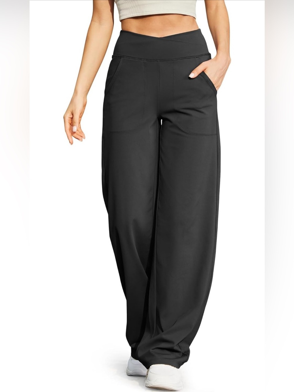 Wide Leg Yoga Pants with Pockets
